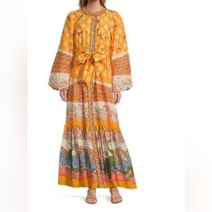 A Loves A NWT Marigold Vibrant Multicolor Maxi Dress, sizes Small and XS.